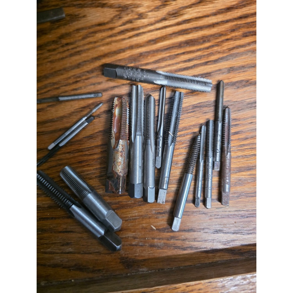 Vintage Mixed Lot Threading Taps Morse Desco Union USA Machinists Tools 15pc